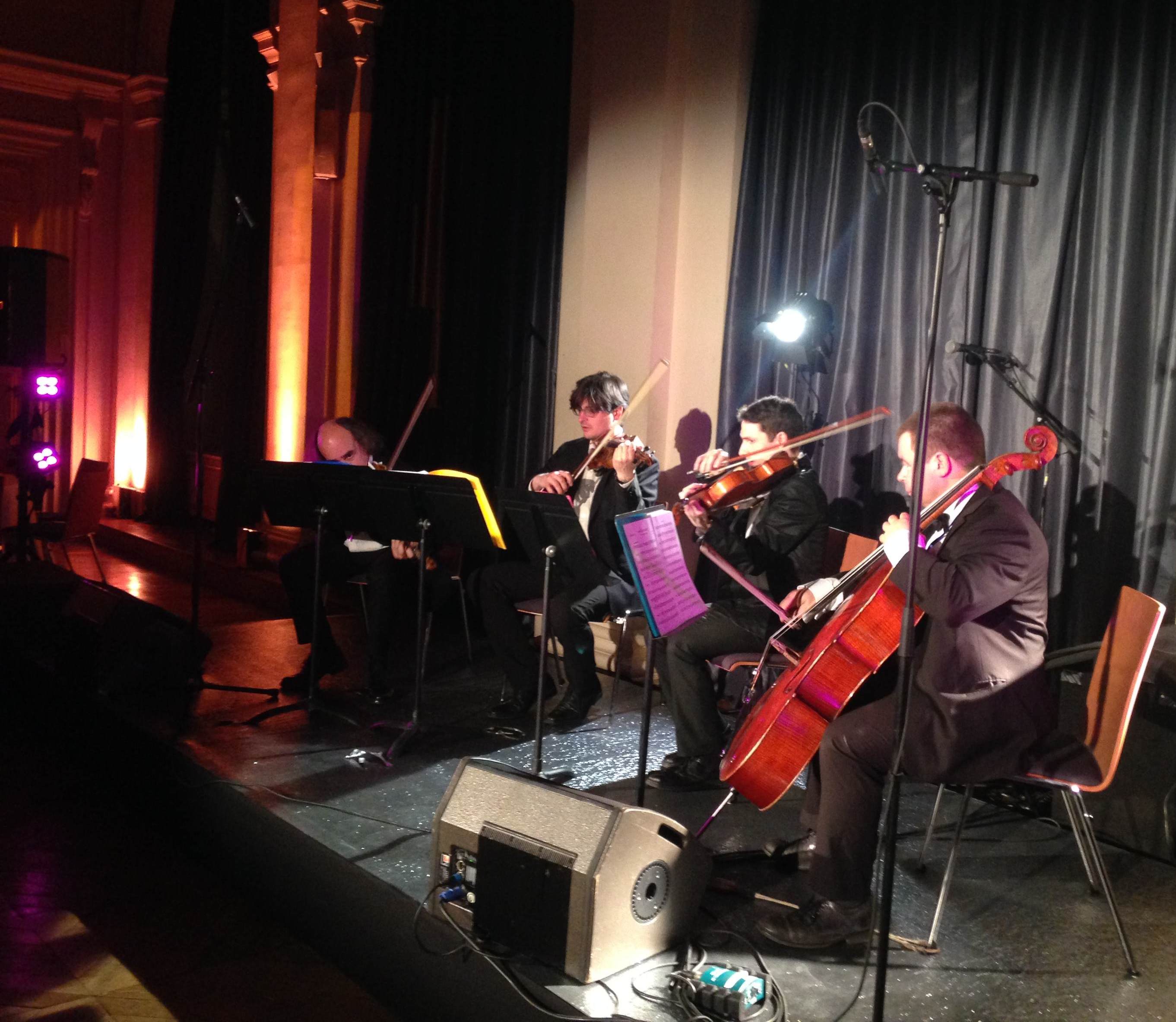 Quatuor à cordes Grupalli en concert au palais Brongniart de Paris